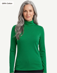 Essential Cotton Long Sleeve Turtleneck - Fairway Corfu Jeans