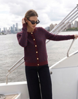Mulberry Navy Striped Knit Cardigan Corfu Jeans