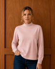 Essential Cotton Long Sleeve - Cameo Corfu Jeans