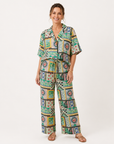 Sole Di Capri Printed Pants Corfu Jeans