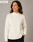 Essential Cotton Long Sleeve - Vanilla Corfu Jeans