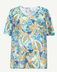 Aqua Tango Soft Print Top Corfu Jeans