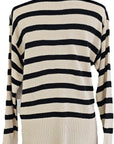 W2449244 SAND/BLACK FASHION KNIT STRIPE Corfu Jeans