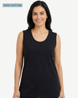 Black Pima Cotton Tank Top – 100% Cotton Corfu Jeans