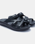 Bio-Strap Arch Support Slide - Black Freeworld Australia