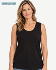 Ebony Pima Cotton Tank Top – 100% Cotton Corfu Jeans