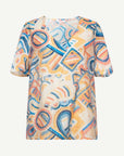 Floral Fizz Soft Print Top Corfu Jeans