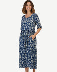 Fiji Cotton Printed Short Sleeve Dress Corfu Jeans