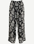 Black Vanilla Floral Printed Pants Corfu Jeans