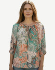Charmed Summer Soft Print Blouse Corfu Jeans