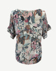 Botanical Bliss Viscose Burnout Jersey Top Corfu Jeans