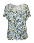 Sage & Sunlight Cotton Rich Burnout Jersey Top Corfu Jeans