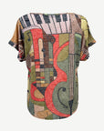 Funky Vibes Summer Burnout Top Corfu Jeans