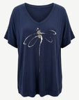 Silver Dragonfly Bamboo Knit Top