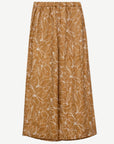Mocha Mousse Linen Printed Pants Corfu Jeans