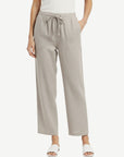 Pebble Stone Linen Viscose Drawstring Pants Corfu Jeans