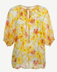 Sunshine Lilly Linen Printed Blouse Corfu Jeans
