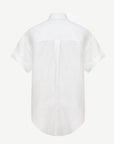 White Linen Breeze Short Sleeve Shirt Corfu Jeans