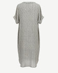 Summer Geo Linen Printed Short Sleeve Dress Corfu Jeans