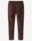 Dark Walnut Coloured Denim Twill Pants Corfu Jeans