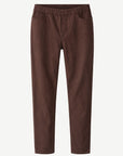 Dark Walnut Coloured Denim Twill Pants Corfu Jeans