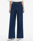 Bettina Wash Cotton Blend Wide Leg Denim Corfu Jeans