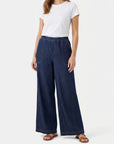 Denim Blue Tencel Wide Leg Pant Corfu Jeans
