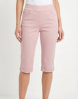 Pink Dagwood Comfort Stretch Knee-Length Shorts Corfu Jeans
