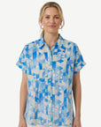 Blue Blocks Cotton Shirt Corfu Jeans