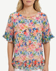 Breezy Blooms Soft Print Blouse Corfu Jeans