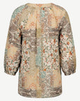 Linen Patchwork Soft Print Blouse Corfu Jeans