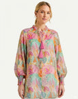 Gypsy Garden Soft Print Blouse Corfu Jeans