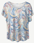 Summer Scrolls Summer Burnout Paisley Top Corfu Jeans