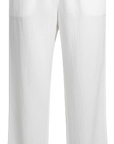 White Linen Elasticated Pants Corfu Jeans