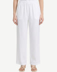White Linen Elasticated Pants Corfu Jeans