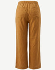 Caramel Linen Drawstring Pants Corfu Jeans