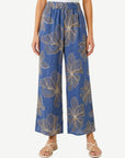 Linen Bloom Wide Leg Pants Corfu Jeans