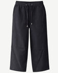 Black Cropped Linen Pants Corfu Jeans