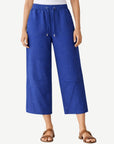 Harbour Cropped Linen Pants Corfu Jeans