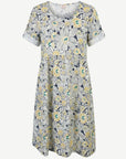 Sand Bloom Linen Blend Printed Midi Dress Corfu Jeans