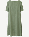Agave Linen Midi Dress Corfu Jeans