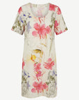 Enchanted Floral Linen Midi Dress Corfu Jeans