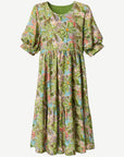 Eden Air Floral Midi Dress Corfu Jeans