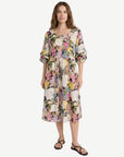 Eden Air Floral Midi Dress Corfu Jeans