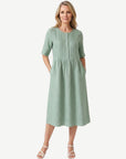Drift Summer Crepe Midi Dress Corfu Jeans