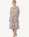 Tropical Mix Up Printed Jersey Dress Corfu Jeans