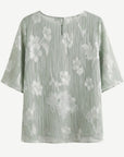 Shimmer Floral Pleated Blouse Corfu Jeans