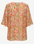 Sugar Cubes Print Layered Blouse Corfu Jeans