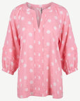 Petal Spot Pintuck Blouse Corfu Jeans