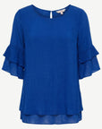 Riviera Layered Ruffle Sleeve Blouse Corfu Jeans